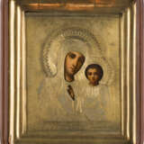 AN ICON SHOWING THE KAZANSKAYA MOTHER OF GOD WITH OKLD WITHIN KYOT - photo 1