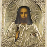 TWO ICONS WITH OKLAD: CHRIST PANTOKRATOR AND THE MOTHER OF GOD 'JOY TO ALL WHO GRIEVE' - photo 2
