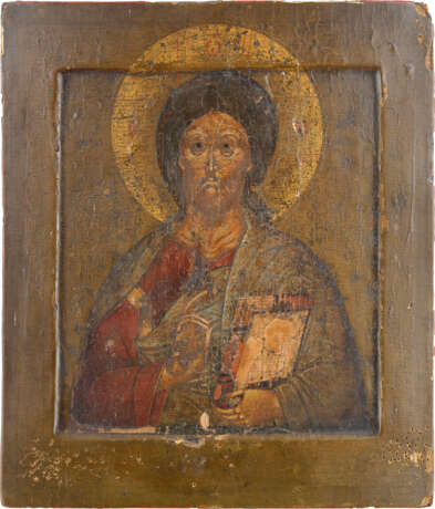 AN ICON SHOWING CHRIST PANTOKRATOR - photo 1