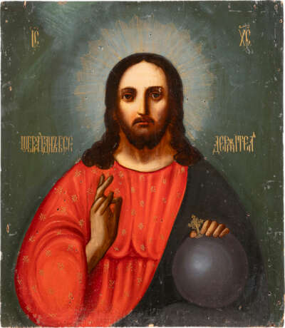 GROSSE IKONE MIT CHRISTUS DEM WELTENHERRSCHER - Foto 1