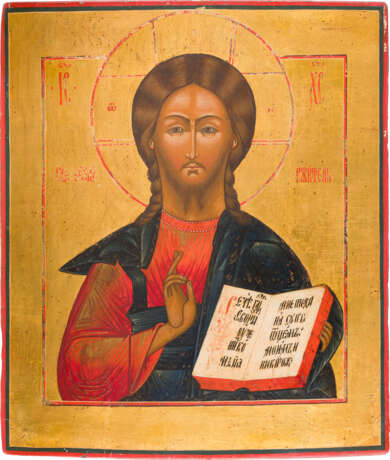 AN ICON SHOWING CHRIST PANTOKRATOR - photo 1
