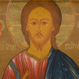 A VERY FINE ICON SHOWING CHRIST PANTOKRATOR AND THE FOUR EVANGELISTS - photo 3