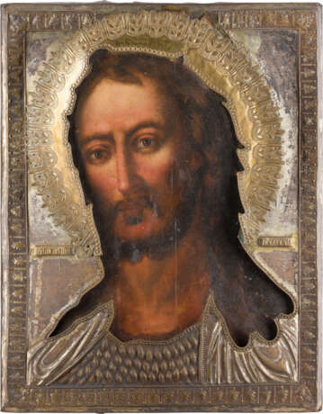A VERY LARGE ICON SHOWING ST. JOHN THE FORERUNNER WITH RIZA - photo 1