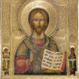 FEINE IKONE MIT CHRISTUS PANTOKRATOR MIT RIZA - Foto 1