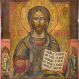 FEINE IKONE MIT CHRISTUS PANTOKRATOR MIT RIZA - Foto 2