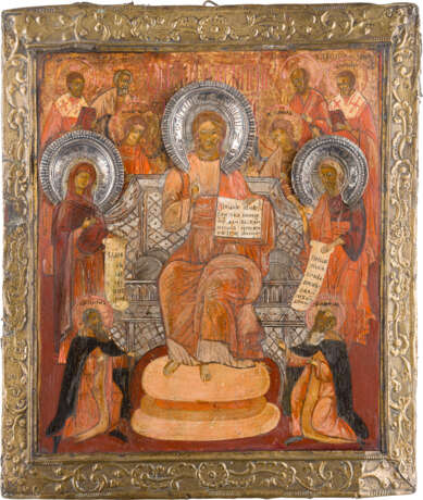 A LARGE ICON SHOWING THE EXTENDED DEISIS WITH BASMA - фото 1