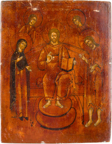 A SMALL ICON SHOWING THE DEISIS WITH OKLAD - photo 2
