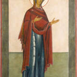 A MONUMENTAL ICON SHOWING THE MOTHER OF GOD FROM A DEISIS FROM A CHURCH ICONOSTASIS - photo 1