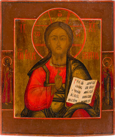 TWO ICONS: CHRIST PANTOKRATOR AND THE VLADIMIRSKAYA MOTHER OF GOD - photo 2