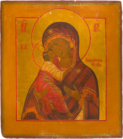 TWO ICONS: CHRIST PANTOKRATOR AND THE VLADIMIRSKAYA MOTHER OF GOD - photo 3