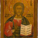 TWO ICONS: CHRIST PANTOKRATOR AND THE MOTHER OF GOD OF TIKHVIN - photo 3