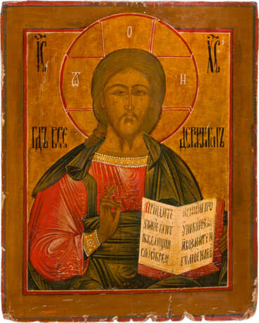 TWO ICONS: CHRIST PANTOKRATOR AND THE MOTHER OF GOD OF TIKHVIN - photo 3