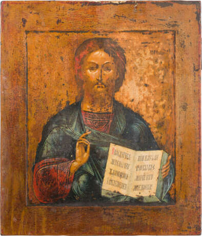 ZWEI IKONEN: CHRISTUS PANTOKRATOR UND DIE STILLENDE GOTTESMUTTER (MLEKOPITATELNITSA) - Foto 2