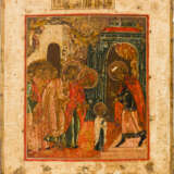 AN ICON SHOWING THE ENTRY OF THE MOTHER OF GOD INTO THE TEMPLE - photo 1