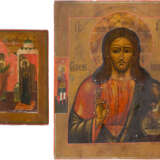 TWO ICONS SHOWING THE ANNUNCIATION AND CHRIST PANTOKRATOR - photo 1
