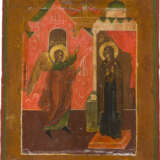 TWO ICONS SHOWING THE ANNUNCIATION AND CHRIST PANTOKRATOR - photo 2