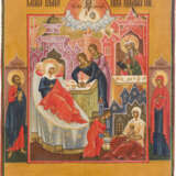 A SMALL ICON SHOWING THE NATIVITY OF ST. JOHN THE FORERUNNER - photo 1