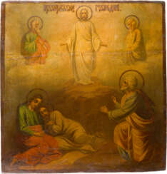 A LARGE ICON SHOWING THE TRANSFIGURATION OF CHRIST