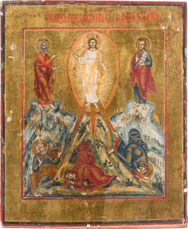 AN ICON SHOWING THE TRANSFIGURATION OF CHRIST - фото 1