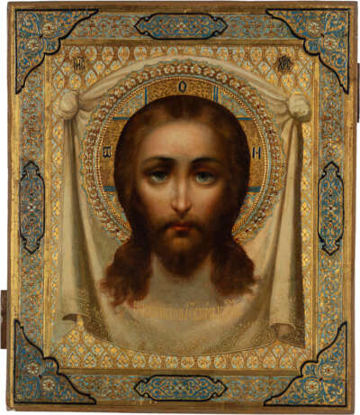 A FINE ICON SHOWING THE MANDYLION - photo 1