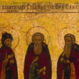 A FINE DOUBLE-SIDED TABLETKA SHOWING THE THREE WOMEN AT THE EMPTY TOMB AND THREE SELECTED - photo 3