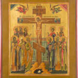 A LARGE ICON SHOWING THE CRUCIFIXION OF CHRIST - фото 1