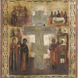 TWO STAUROTHEK ICONS SHOWING THE CRUCIFIXION OF CHRIST - photo 2