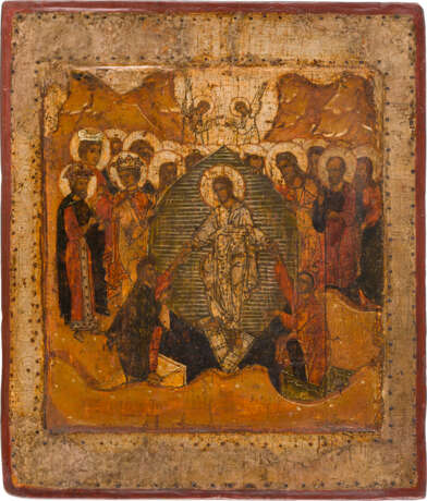AN ICON SHOWING THE DESCENT INTO HELL AND THE HARROWING OF HELL - photo 1
