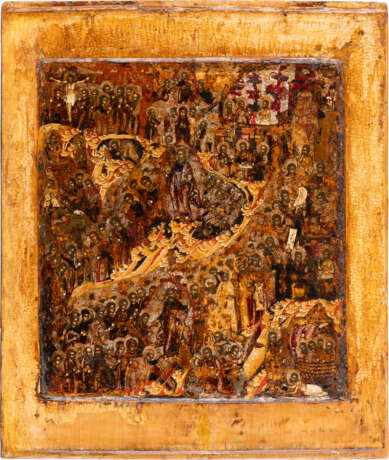 A FINE ICON SHOWING THE DESCENT INTO HELL AND THE RESURRECTION OF CHRIST - photo 1
