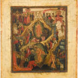 A FINE ICON SHOWING THE DESCENT INTO HELL AND THE RESURRECTON OF CHRIST - photo 1