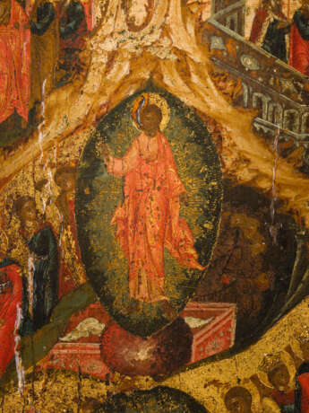 A FINE ICON SHOWING THE DESCENT INTO HELL AND THE RESURRECTON OF CHRIST - photo 2