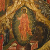 A FINE ICON SHOWING THE DESCENT INTO HELL AND THE RESURRECTON OF CHRIST - photo 2