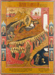 A MONUMENTAL ICON SHOWING THE RESURRECTION AND DESCENT INTO HELL OF CHRIST