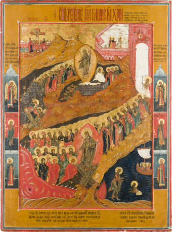 A MONUMENTAL ICON SHOWING THE RESURRECTION AND DESCENT INTO HELL OF CHRIST - photo 1