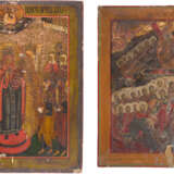 TWO LARGE ICONS SHOWING THE MOTHER OF GOD 'JOY TO ALL WHO GRIEVE' AND THE ANASTASIS - photo 1