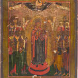 TWO LARGE ICONS SHOWING THE MOTHER OF GOD 'JOY TO ALL WHO GRIEVE' AND THE ANASTASIS - photo 3