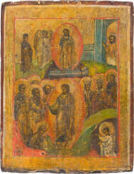 A SMALL ICON SHOWING THE RESURRECTION AND THE DESCENT INTO HELL