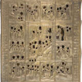 A LARGE ICON OF THE RESURRECTION AND DESCENT INTO HELL SURROUNDED BY TWELVE FESTIVALS WITH - photo 1
