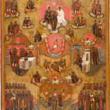 A VERY RARE MULTI-PARTITE ICON SHOWING THE RESURRECTION OF CHRIST, THE ANNUNCIATION, THE - фото 1