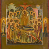 A FINE ICON SHOWING THE DORMITION OF THE MOTHER OF GOD - photo 1