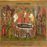 A LARGE ICON SHOWING THE DORMITION OF THE MOTHER OF GOD - photo 1