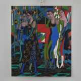 A. Zardinsh. Composition avec les filles entrantes. 1940 annee. Mixed media 20th century - Foto 1