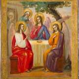 A FINE ICON SHOWING THE OLD TESTAMENT TRINITY - photo 1