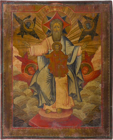 A RARE ICON SHOWING THE FATHERHOOD (PATERNITAS) - photo 1