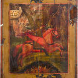 TWO ICONS: THE ARCHANGEL MICHAEL AS HORSEMAN OF THE APOCALYPSE AND ST. GEORGE KILLING THE - фото 3
