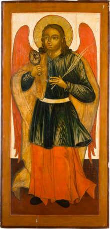 A PAIR OF MONUMENTAL ICONS SHOWING THE ARCHANGELS MICHAEL AND GABRIEL FROM A CHURCH - photo 3