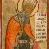 A VERY LARGE ICON SHOWING THE PROPHET AARON FROM A CHURCH ICONOSTASIS - photo 1