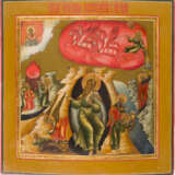 AN ICON SHOWING THE LIFE OF PROPHET ELIJAH AND HIS FIERY ASCENT TO HEAVEN - photo 1