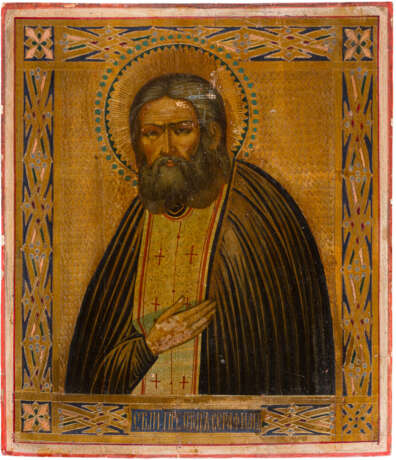 TWO ICONS SHOWING THE PROPHET ELIJAH AND ST. SERAPHIM OF SAROV - photo 3