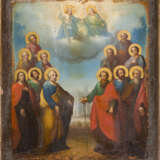 AN ICON SHOWING THE TWELVE APOSTLES - photo 1